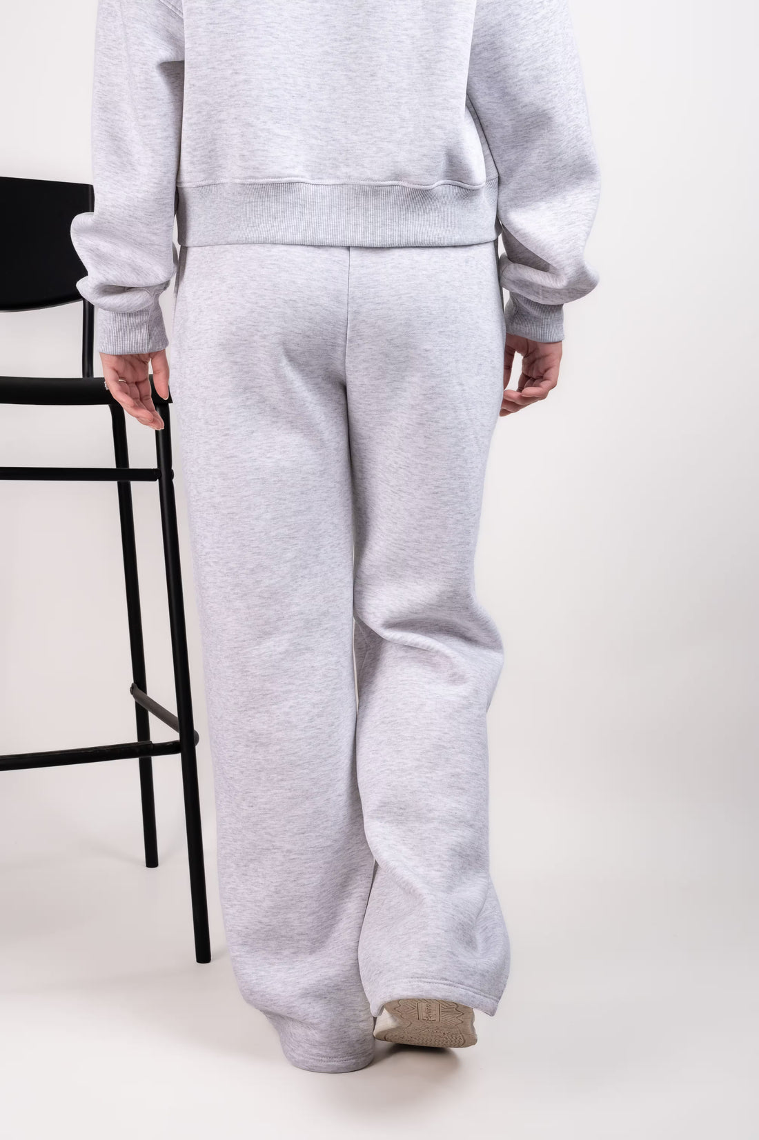 MELANGE GREY TROUSERS